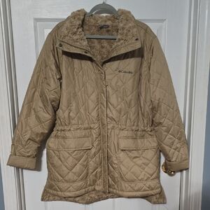 Columbia Women's Beige Quilted Puffer Jacket